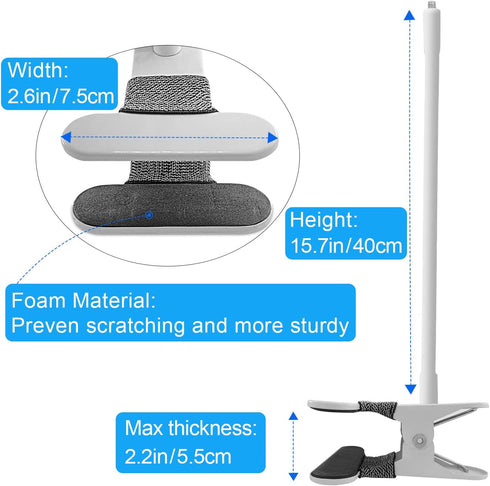 Baby Monitor Mount Compatible with Vtech VM901 & VM919HD and Other Baby Monitor Camera with1/4 Threaded,15.7 inches Flexible Clip Clamp Mount Long...