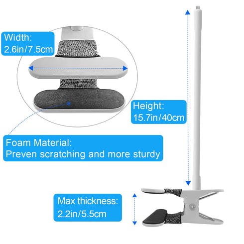 Baby Monitor Mount Compatible with Nanit Pro Smart Baby Monitor & Flex Stand,15.7 inches Flexible Long Gooseneck Arm Also for Cameras with 1/4 Scr...
