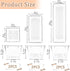 6 Pack Clear Drawer Organizer Set,Versatile Bathroom and Vanity Organizer Trays,Acrylic Drawer Storage Trays,Storage Bins for Makeup Jewelries,Cos...