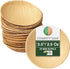 Disposable Palm Leaf 3.5" Round Mini Bowl (25 pcs) Dipping Bowls | Bamboo Like| All Natural and Biodegradable | Charcuterie Boards, BBQs, and Part...