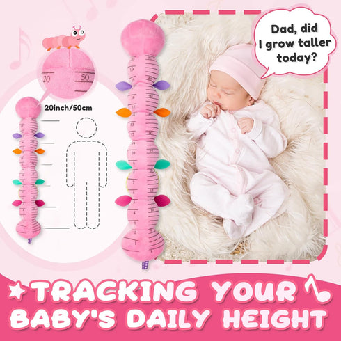 Baby Toys 0-6-12 Months,Infant Musical Stuffed Animals Activity Toys with Muti-Sensory Crinkle,Rattles,Baby Girl Toys Gifts for Newborn Tummy Time...