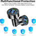 Fast Car Charger,4 Ports Cigarette Lighter USB Charger with LED Voltmeter,PD3.1/Super Port Car Charger Adapter Fast Charging,Compatible with iPhon...