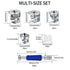 Cam Lock Nuts and Cam Screws, 110 Pcs Cam Locks for Furniture Connecting Cam Lock Fittings, 3 in 1 Cam Connector Bolt Fittings Fasteners Hardware ...