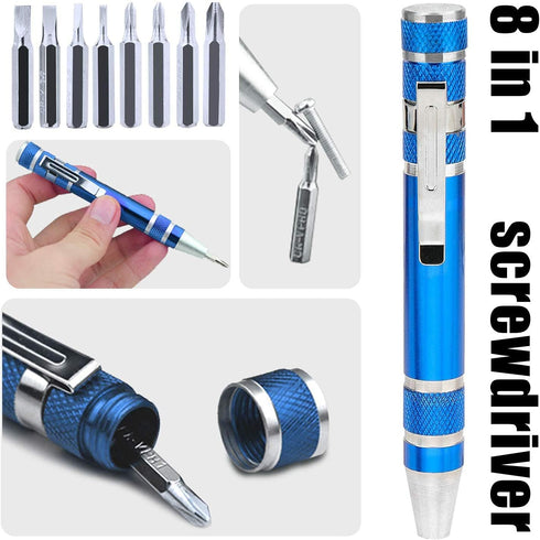 LDK Electric Soldering Iron Kit 60W Adjustable Temperature Welding Tools with 5pcs Different Tips, Desoldering Pump, Solder Wire, 8-in-1 Screwdriv...