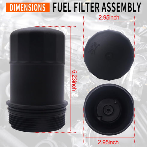 2761800038 Engine Oil Filter Housing Cover Cap Compatible with Mercedes-Benz C300 C350 C400 E350 E400 GLK350 GLS450 ML400 SLK350 C43 AMG E43 AMG 3...