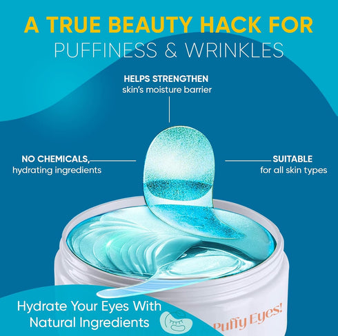 Anti-Aging Under Eye Patches for Wrinkles: 30 Pairs Retinol Collagen Gel Eye Pads - Reduces Dark Circles, Eye Bags & Puffiness, Fine Lines Smoothi...