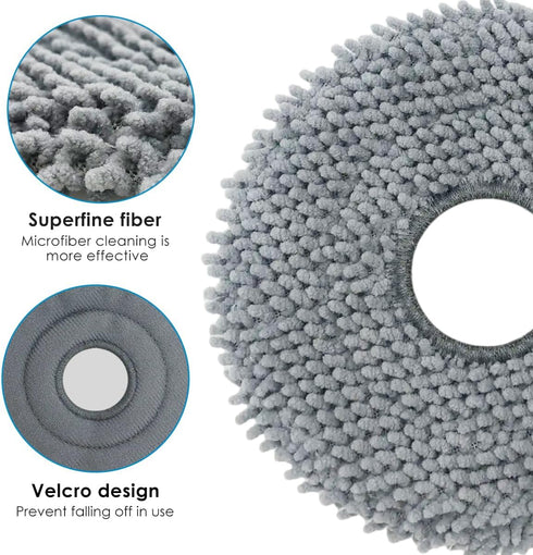 Vacuum Mop Pads For roborock Q Revo/Q revo MaxV Robot Vacuum (4)...