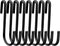 24 Pack ESFUN 3 inch Heavy Duty S Hooks Black Pan Pot Holder Rack Hooks S Shaped Hanging Hooks Hangers for Kitchenware Spoons Pans Pots Utensils C...