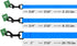 CollarDirect Waterproof Dog Leash Small Medium Large Durable Pet Leashes for Walking Training Running Pink Black Blue Orange Green (M, Blue)...