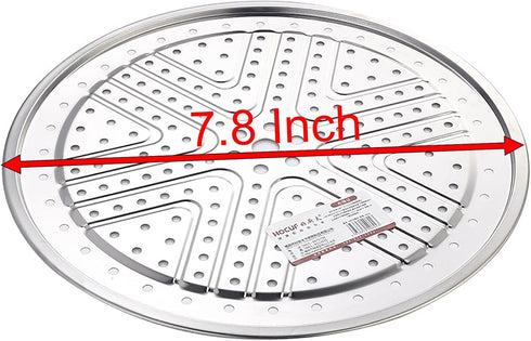 Steaming Plate, 2 Pack 10 Inch Round Food Grade Stainless Steel Steamer Plate for Food Steaming in Kitchen and Outdoors (26 cm)...