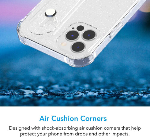 Clear Glitter Case with Hand Strap Compatible with iPhone 12 Pro Max 6.7 Inch, Sparkle Bling Cover Case with Adjustable Wrist Strap Stand Holder a...