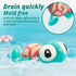Pull-string Swimming Sea Friends Bath Toy for Kids (Turtle with Swim Ring)...