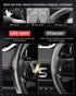 Car Steering Wheel Cover,Carbon Fiber Steering Wheel Cover Non-Slip,Segmented Universal Fit Car Steering Wheel Cover (Black)...