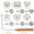 7 Pieces Rosettes Timbale Set, Rosette Iron Set with Handle, Lotus Flower Bunuelos Cookie Maker Mold, Funnel Cake Maker Kit…...