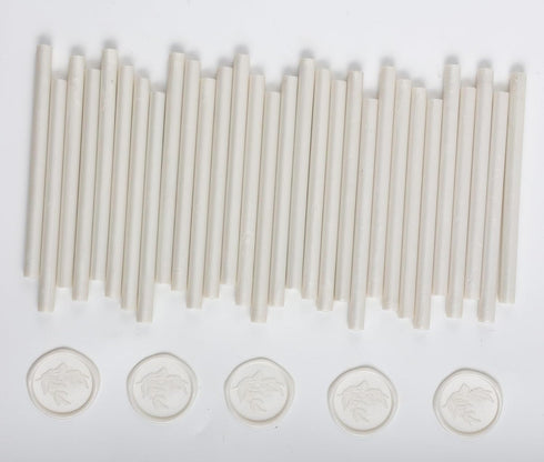 Wax Seal Sticks, ONWINPOR 60pcs Glue Gun Wax Sealing Sticks for Wax Seal Stamp, Glue Gun Wax Sticks Great for Letter Sealing (60, Pearl White)...