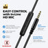 AILIHEN C8 Headphones Wired, On-Ear Headphones with Microphone and Volume Control Foldable Corded Stereo 3.5mm Headset for Smartphones Chromebook ...