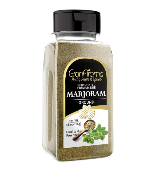 GranAroma 4.8 oz Ground Marjoram, French & Italian Cuisine, Savory Seasoning...