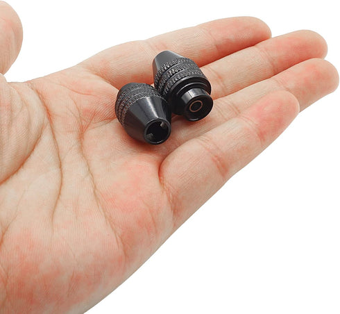 2Pcs Multi Quick Change Keyless Chuck Replacement, 4486 Keyless Chuck,Ideal for 1/32” (0.8mm) to 1/8” (3.2mm) Shank Rotary Tool Accessories...