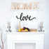 Metal Wall Decor Rustic Letter Signs Black Wall Art Hanging Word Cutout Decoration for Home (Love Style)...