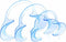 Niveus Dental Cheek Retractor Mouth Opener for Teeth Whitening C-Shape Autoclavable, Clear Blue (Large,Small,Medium Pack of 3)...