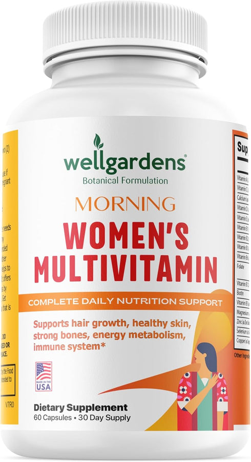100% Pure Multivitamin for Women + Hair Growth Vitamins - Biotin, Vitamins, Minerals, Antioxidant Complex - Supports Hair Growth, Healthy Skin, St...