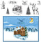 Merry Christmas Clear Stamps for Card Making and Photo Album Decorations, Christmas Tree Stamps, Reindeer Snowman Transparent Silicone Stamps for ...