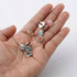 (100 Pieces) Metal Cute Decorative Brads (12mm) – Mixed Mini Small Round Head Brass Paper Fasteners with Split Pins for Scrapbooking, DIY Crafts, ...