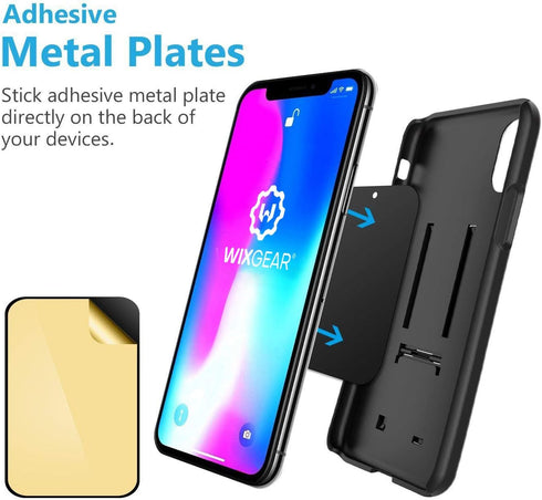 WixGear Rectangular Head Universal CD Slot Magnetic Car Mount Holder, for Cell Phones and Mini Tablets with Fast Swift-Snap Technology......