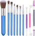 10 Pieces Cake Baking Brushes Food Paint Brush for Chocolate Sugar Cookie Decoration Brushes Set Cookie Decorating Supplies with Fondant and Gum P...