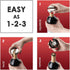 Vintorio Easy Wine Foil Top Cutter - Cut Bottle Capsules and Neck Labels - Sharp Remover for Wine Seals - Tough Metal, Stainless Steel Plated Body...