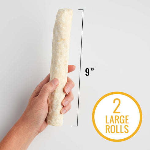Good ‘n’ Fit Rolls Made with Real Chicken Liver Flavor, 2 Large Rolls, Treat Your Dog to Long-Lasting and Highly Digestible Rawhide Chews...