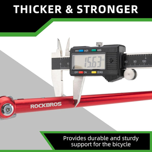 ROCKBROS Bike Kickstand Bicycle Kickstands for 16 Inch Wheel Brompton Folding Bike Adjustable Center Mount Bike Stand for Mountain Bike/Road Bicyc...