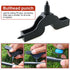 4mm Hole Punch 3PCS Black 4mm Micro Drip Irrigation System Water Pipe Hole Punch Tool...