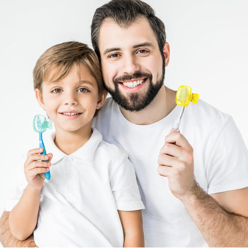 Toothbrush Head Cover Cap 6 Pack Toothbrush Coverings Clips Portable Toothbrush Protector Toothbrush Storage Head Cover for Bathroom Home Travel T...