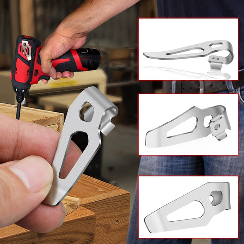 42-70-0490 Belt Clip Kit For Milwaukee M12 12V Power Tools: 4PCS Drill M12 Impact Driver Tool Clips Hook Set with Screws for Secure Tool Holding -...
