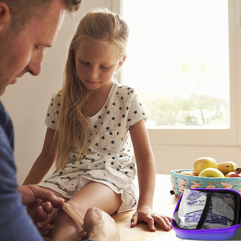 Car-Home Survival First-Aid Kit Emergency-Kit - Purple 273Piece Equipment Travel Supplies First Aid Set Home Essentials Camping Hiking YIDERBO...