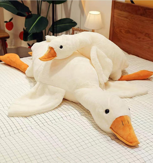 Goose Stuffed Animal Plush Pillow Big Duck Plushies Doll Cute Toy Goose Plush Xmas Gifts 20'' (19.7 inch, White Goose)...