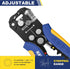haisstronica Self-Adjusting Wire Stripper, 3 in 1 Stripper/Cutter/Crimping Heavy Duty Automatic Electrical Wire Strippers for 10-24 AWG...