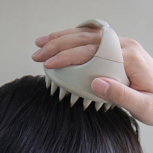 Scalp Massager Shampoo Brush, Scalp Scrubber with Soft Silicone Bristles, Scalp Exfoliator Brush with Soft Silicone, Soft Silicone Scalp Scrubber ...