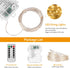 2 Pack 20ft 60 Led Fairy Lights with Remote Timer Waterproof Christmas Decor Battery Operated Twinkle Firefly Lights for Bedroom, Garden, Easter, ...