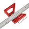 TOOLCOOL Circle Center Finder Tool Woodworking Centering Tool 45 Degree Angle Maker Draw Scribe Line Ruler Aluminum Alloy...