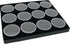 12 Gem Stone Jars Display Black Foam Tray Travel Insert...