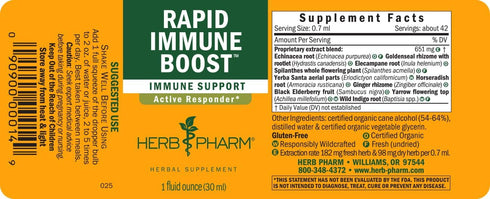 Herb Pharm Rapid Immune Boost 1 oz Liquid...