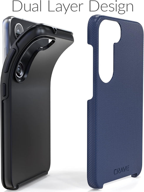 Crave Dual Guard for Samsung Galaxy S23 Case, Shockproof Protection Dual Layer Case for Samsung Galaxy S23 - Navy...