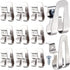 12 Pieces Belt Clip Hook Stainless Steel Impact Belt Clip Replacement Impact Driver Hook with Screws for Hammer Drill Tools...