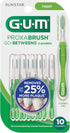GUM Proxabrush Go-Betweens - Tight - Interdental Brushes - Soft Bristled Dental Picks for Plaque Removal Health - Safe for Braces & Dental Devices...