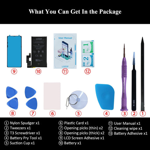 for Google Pixel 6 Pro Battery Replacement Kit, Replacement Battery for Google Pixel 6 Pro Model GLUOG, G8VOU with Repair Tools Kit and User Manua...