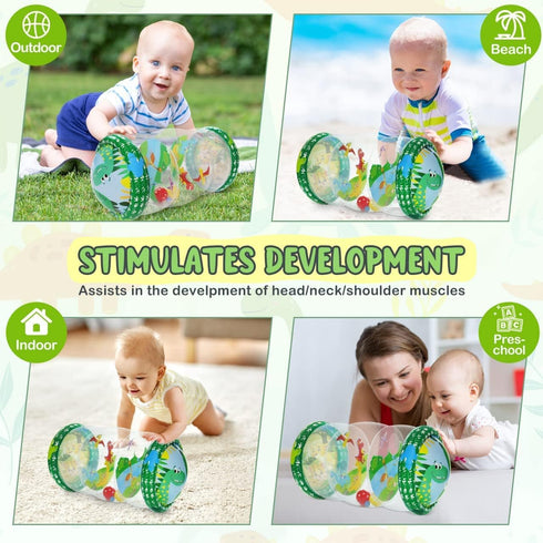 ZMLM Baby Crawling Toys 6-12 Months - Inflatable Tummy Time Toys for Infant Toddler - Sensory Rolling Toys Gifts for 3-6 6-12 Baby Boys Girls...
