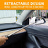 Car Rearview Mirror Wiper with Telescopic Long Rod, Portable Auto Squeegee Cleaner for Car Raindrops(Black)...
