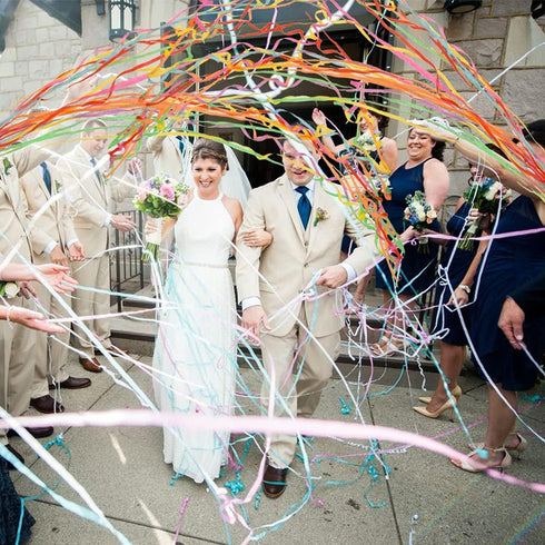 BEISHIDA Streamers Popper Hand Throw Streamers No Mess Confetti for St.Patrick's Easter Celebration Birthday Propose Engagement Wedding Graduation...